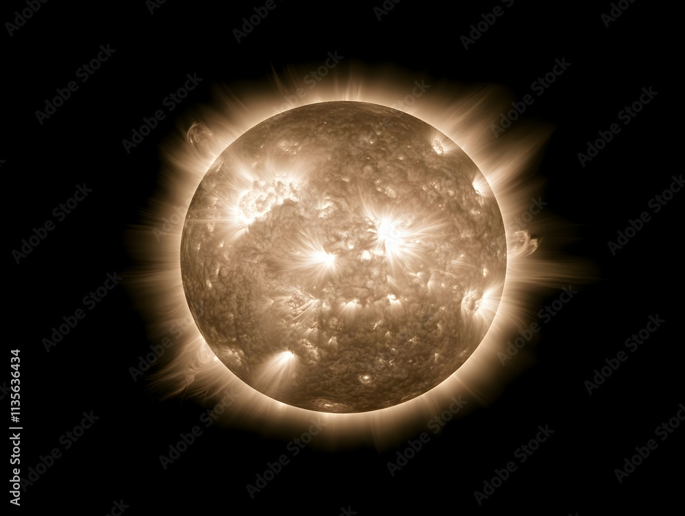 Glowing 3D Star Illustration Glowing 3D Star Illustration