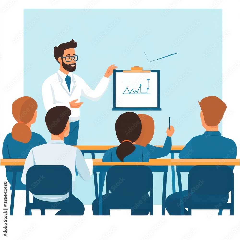 Business presentation on data analysis conference room digital illustration professional setting front view visual communication Business presentation on data analysis conference room digital illustration professional setting front view visual communication