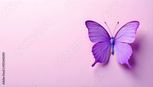 butterfly on pink flower