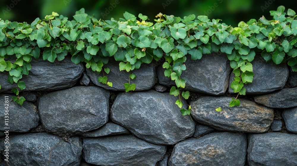 a stone wall with vines growing on it a stone wall with vines growing on it