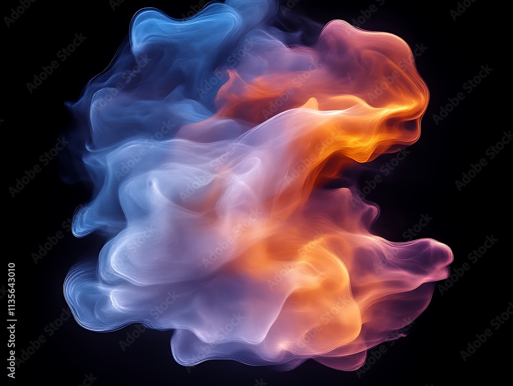 Abstract swirling colors create a dynamic visual effect Abstract swirling colors create a dynamic visual effect
