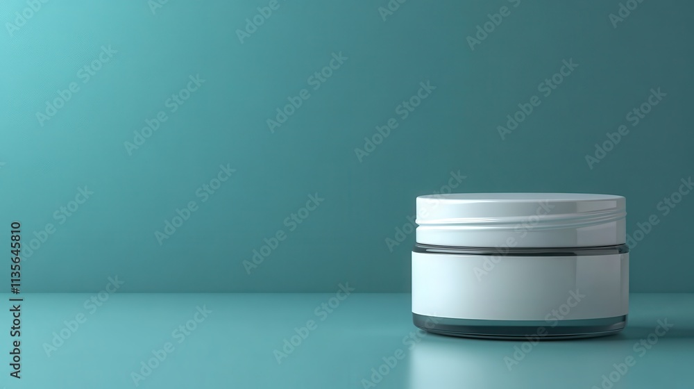 a white jar of cream a white jar of cream