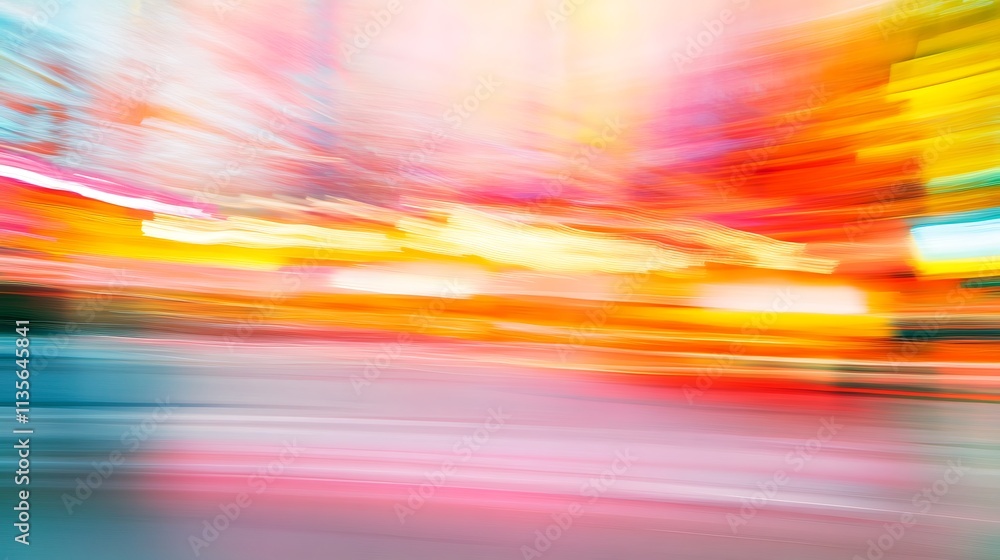 Vibrant City Lights at Night: A Motion Blur Photography Capture. AI Generated Vibrant City Lights at Night: A Motion Blur Photography Capture. AI Generated