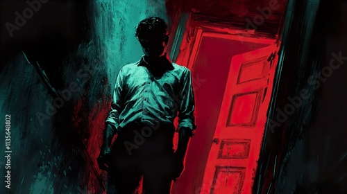 A Man in the Dark: A Thriller Painting