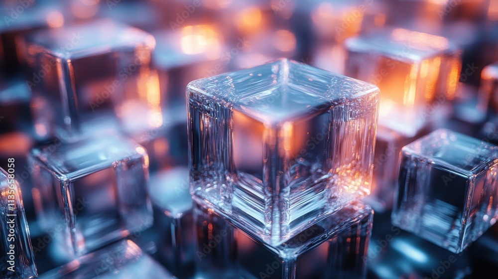 abstract 3d render geometric background with glass cubes seamless looped animatio abstract 3d render geometric background with glass cubes seamless looped animatio