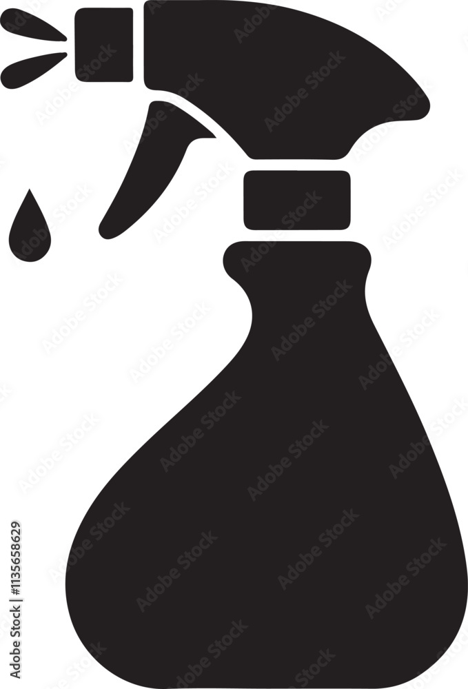 illustration of a spray bottle, Spray bottle, Spray bottle icon silhouette vector style illustration of a spray bottle, Spray bottle, Spray bottle icon silhouette vector style