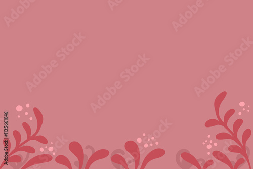 pink background with ornament