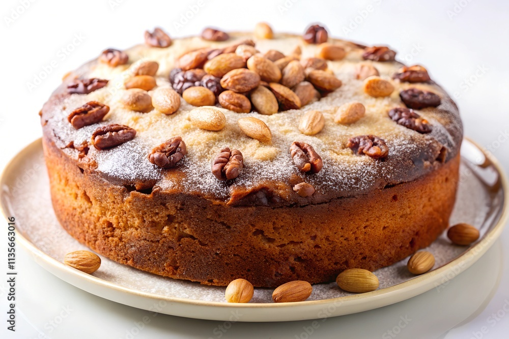 Cake with chocolate and nuts Cake with chocolate and nuts