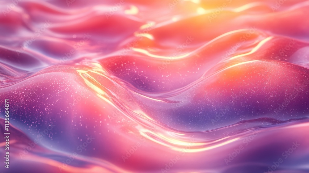 Obraz premium abstract 3d rendered illustration liquid shape modern background desig