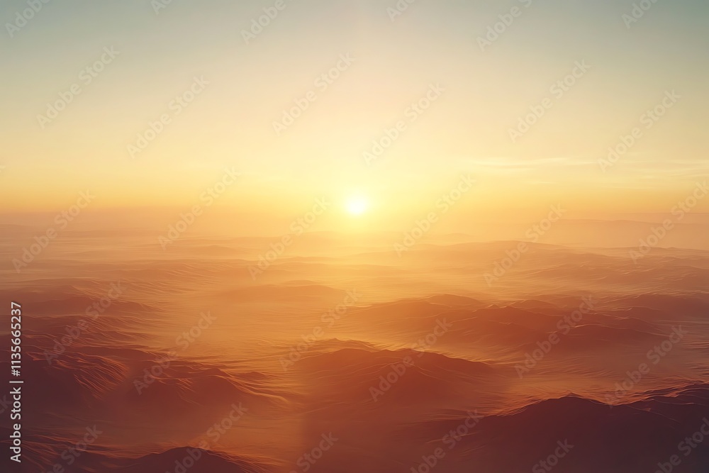 A serene sunrise over rolling hills, creating a tranquil and picturesque landscape. A serene sunrise over rolling hills, creating a tranquil and picturesque landscape.