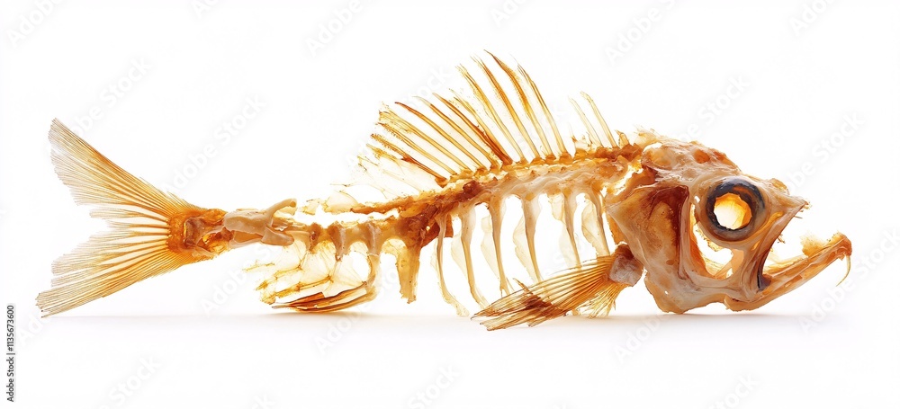 fish on black background