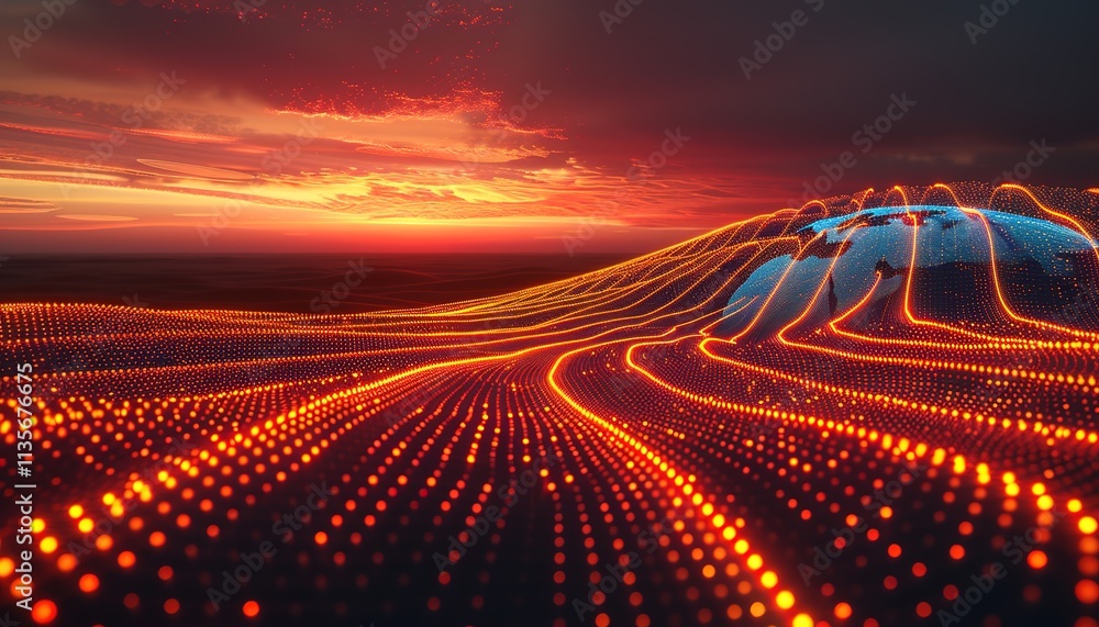 Western hemisphere. Abstract digital isolated Western hemisphere. Abstract digital isolated
