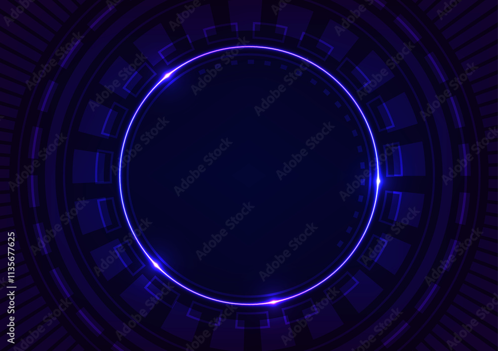 Circle len dark blue line digital graphics background Circle len dark blue line digital graphics background