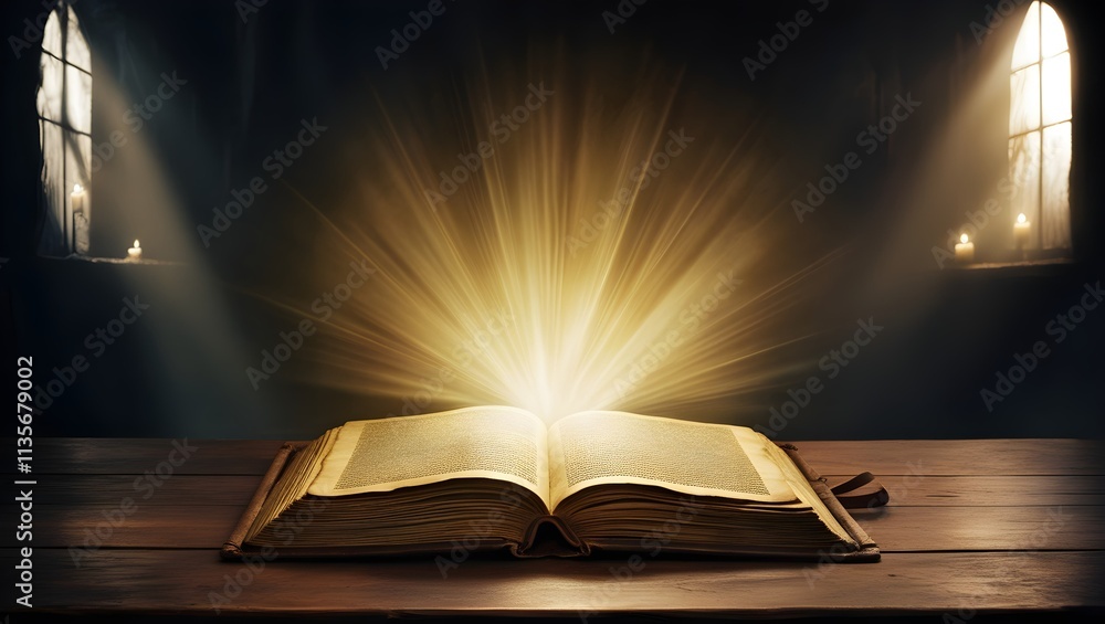 book with light book with light