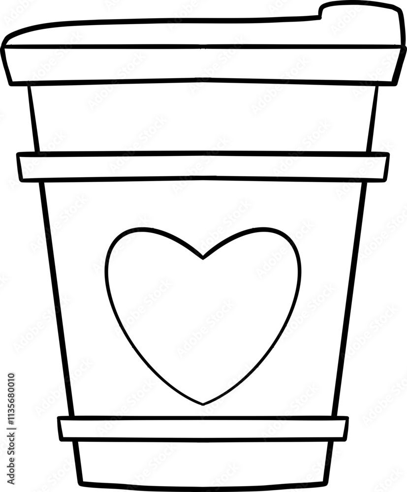 cute Valentine love decorative accessory element outline doodle black line cute Valentine love decorative accessory element outline doodle black line
