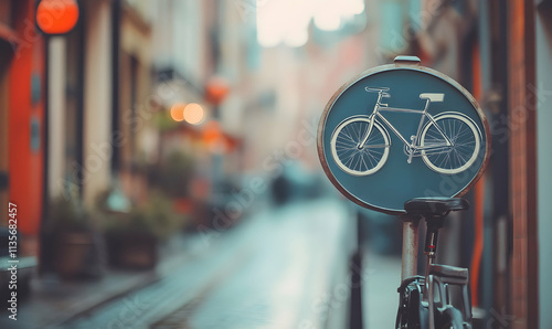 old bicycle with the bottle dynamo device for the headlight on the front wheel photo