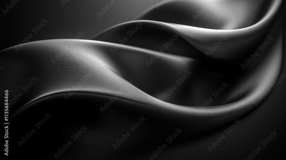 Fototapeta premium abstract black shape 3d rende