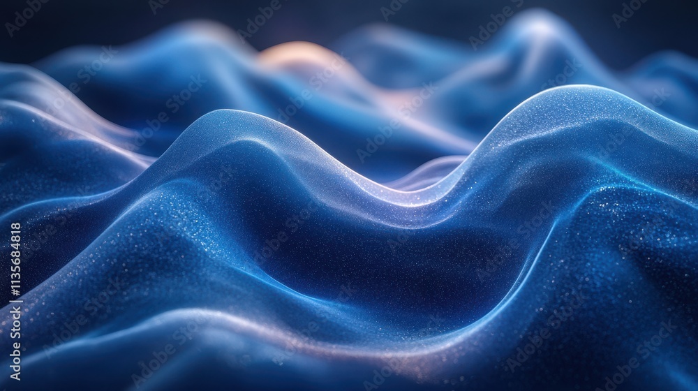 Fototapeta premium abstract blue lines 3d rende