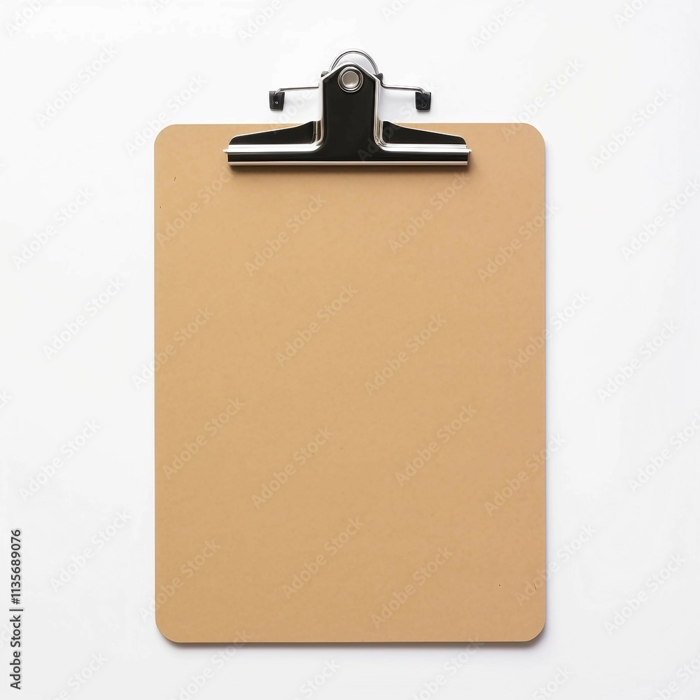 small clipboard , Isolated white background, flat lay small clipboard , Isolated white background, flat lay