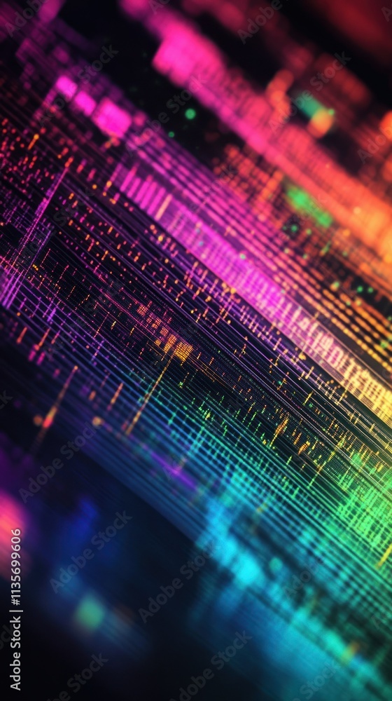 Bright abstract tech wallpaper holographic panel rainbow color gradation background vertical AI generated image Bright abstract tech wallpaper holographic panel rainbow color gradation background vertical AI generated image