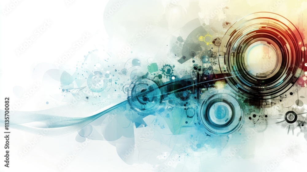 Technological future business background image Technological future business background image