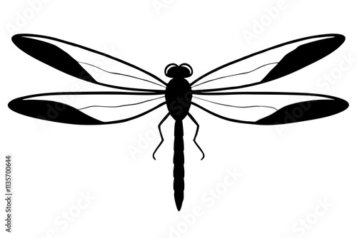 dragon fly insect silhouette art.