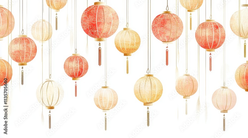 Fototapeta premium Happy Chinese New Year 2025,Year of the snake zodiac sign,Snake illustration and design,Asian elements gold paper cut style,Lunar new year concept,New Year card 2025.