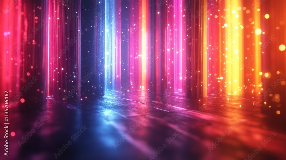 abstract vertical animation 3d render of a background with color refraction effect seamless looped vide abstract vertical animation 3d render of a background with color refraction effect seamless looped vide