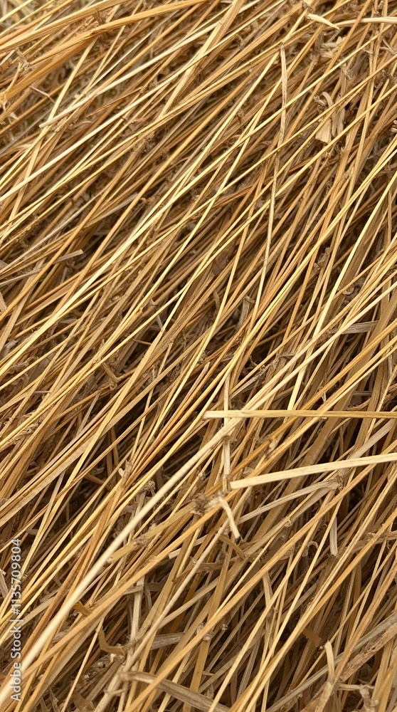 Close-Up of Natural Straw Texture in Warm Golden Tones Close-Up of Natural Straw Texture in Warm Golden Tones