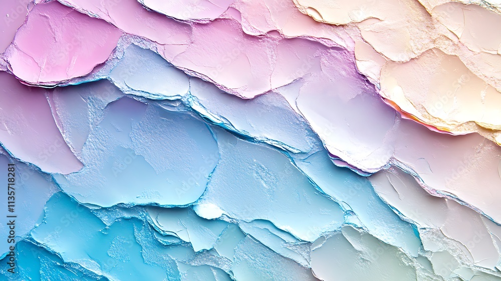 Naklejka premium Iridescent holographic background pastel rainbow color