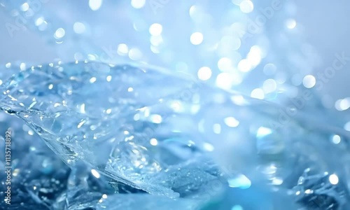 Wallpaper Mural macro abstract video of ice crystals moving in transparent media Torontodigital.ca