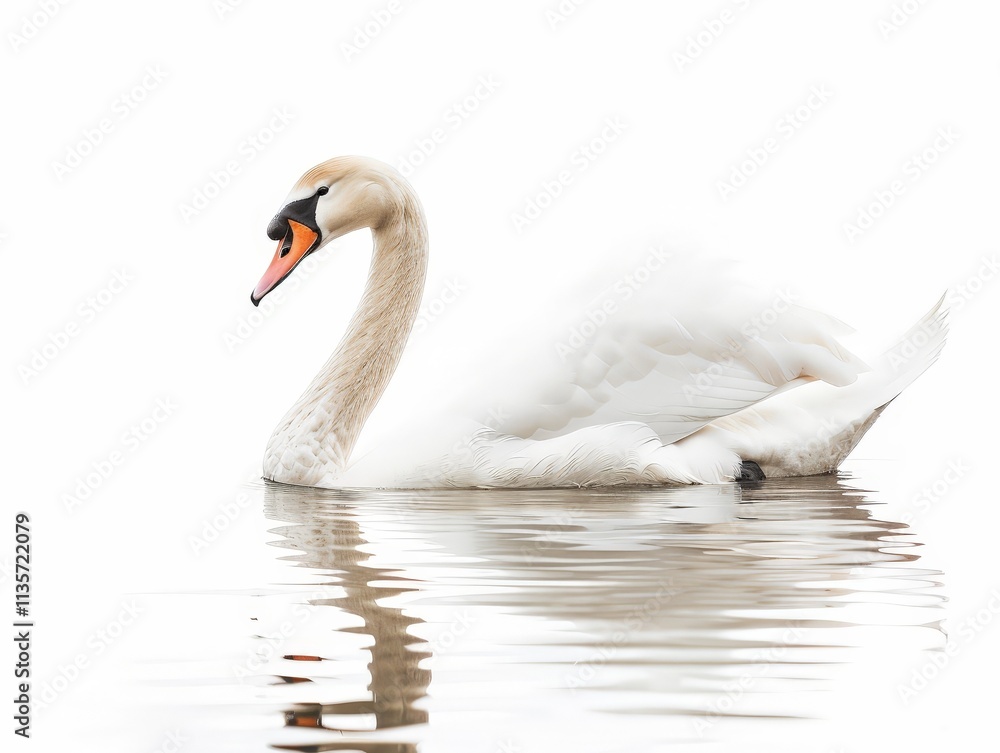 Elegant Swan in Still Water Elegant Swan in Still Water
