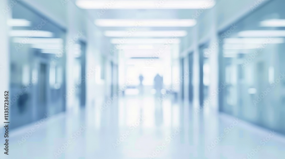 Obraz premium Blurred Hallway Interior
