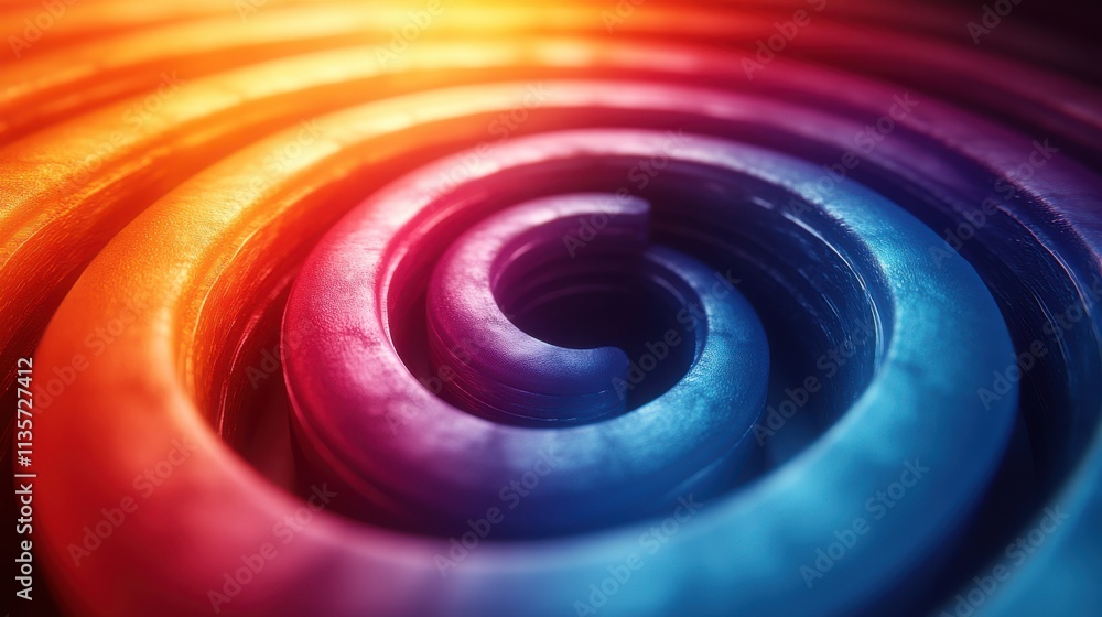 colorful loop line 3d rende colorful loop line 3d rende