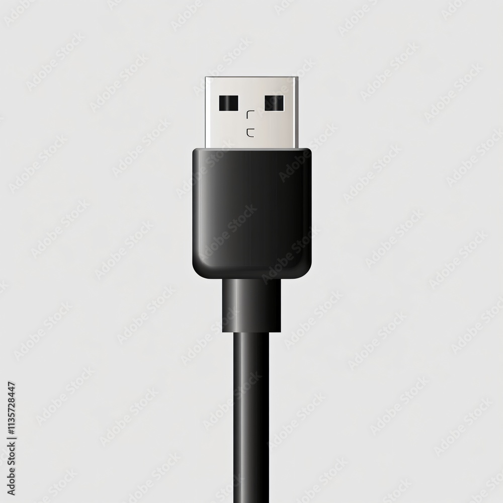 USB C Cable Connector Close up Black Technology Electronics Data Transfer USB C Cable Connector Close up Black Technology Electronics Data Transfer