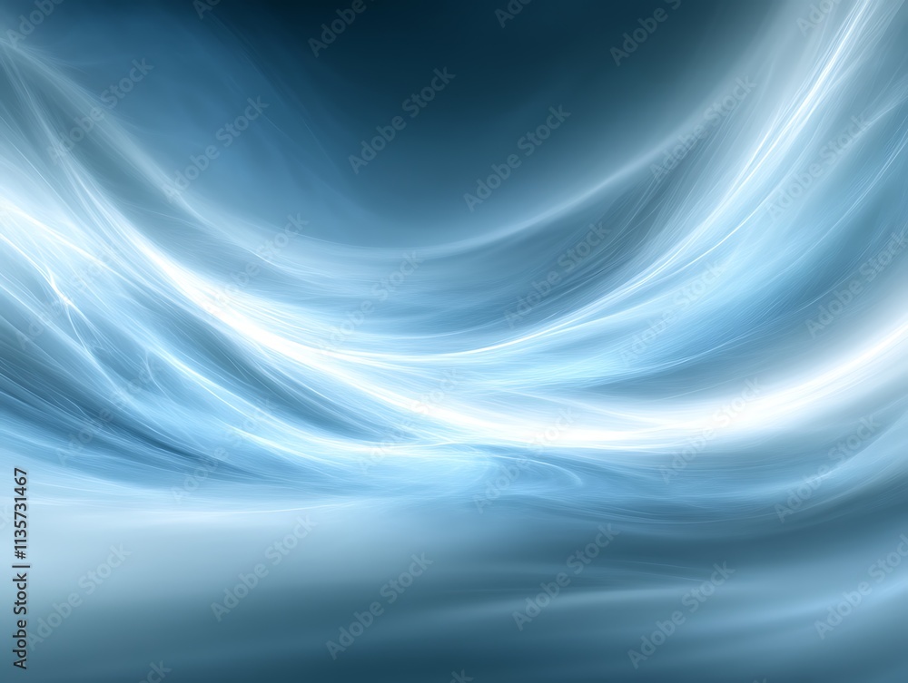 Abstract Blue Swirling Light Waves Background Abstract Blue Swirling Light Waves Background