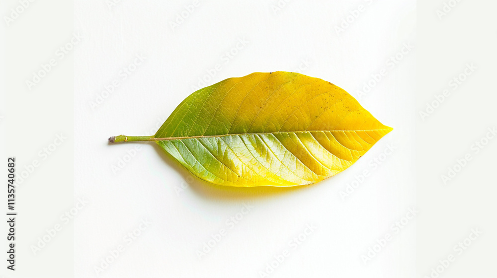 yellow leaf isolated on white yellow leaf isolated on white