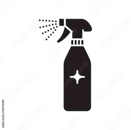 Spray Bottle silhouette vector illustration