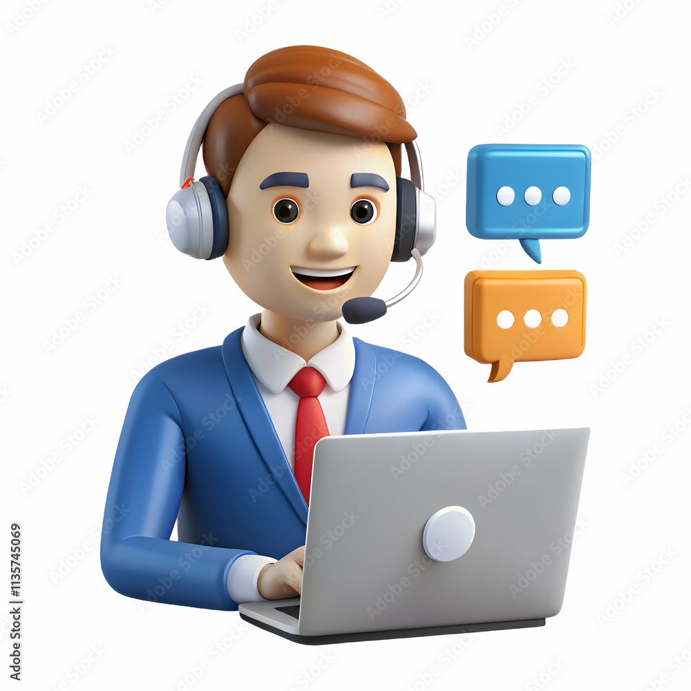 Customer Service Representative Assisting Clients in Glossy Virtual Workspace with Dynamic Camera Pan Showing Support Interaction Customer Service Representative Assisting Clients in Glossy Virtual Workspace with Dynamic Camera Pan Showing Support Interaction