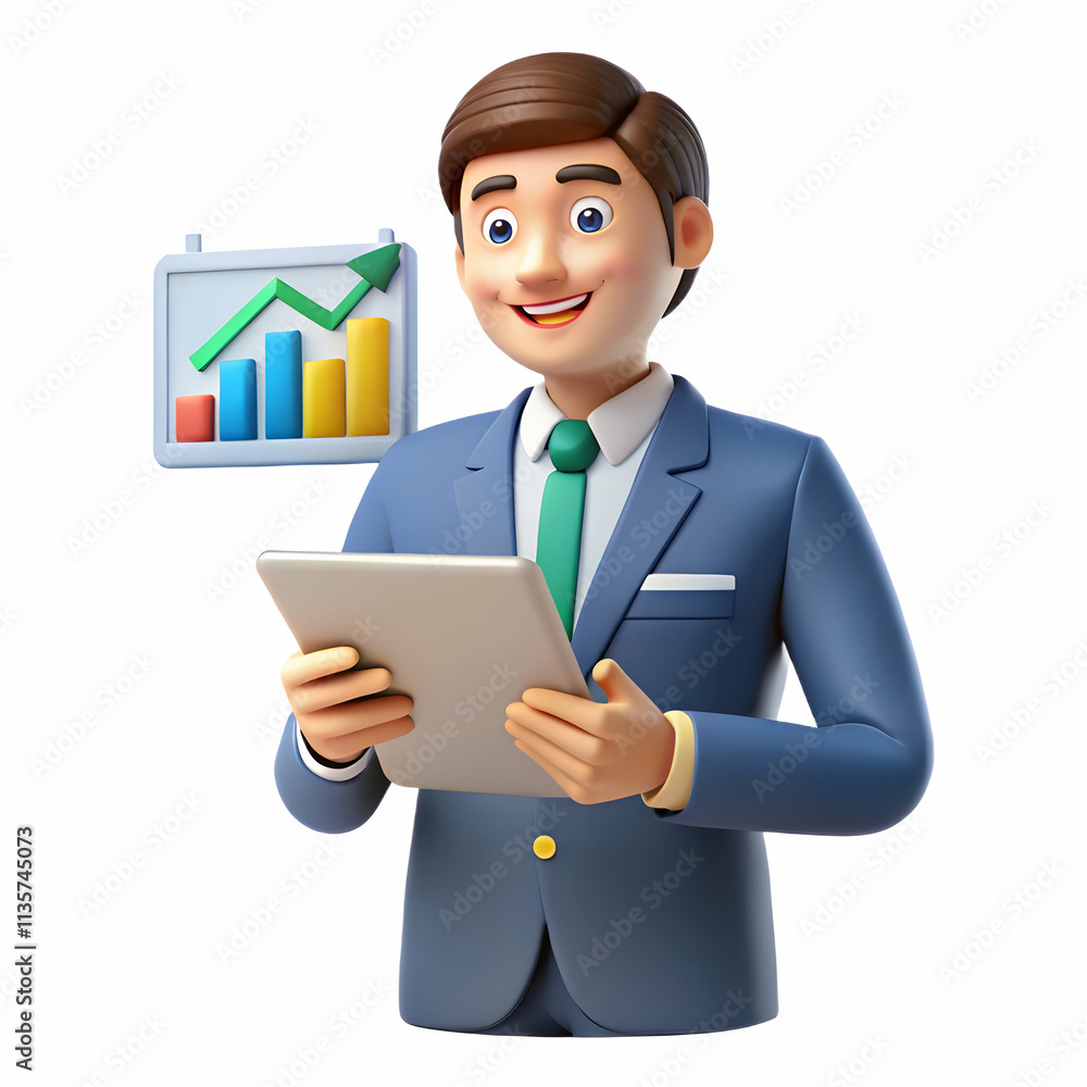 Financial Analyst Evaluating Sustainable Investment Portfolio on Digital Tablet with Clear Space for Advertising Financial Analyst Evaluating Sustainable Investment Portfolio on Digital Tablet with Clear Space for Advertising