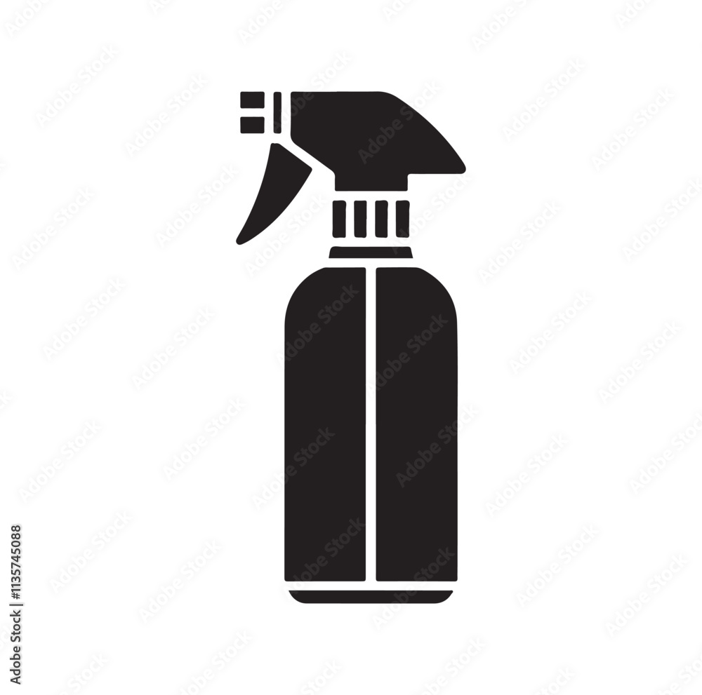 Spray Bottle silhouette vector illustration Spray Bottle silhouette vector illustration