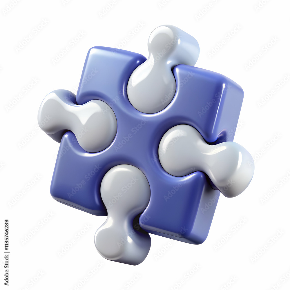 Obraz premium Glossy Background with Abstract Puzzle Patterns Illustrating Teamwork and Collaboration with Copy Space for Branding