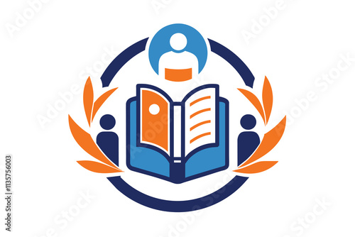 easily recognizable logo for a mobile app focused on book exchange D.eps