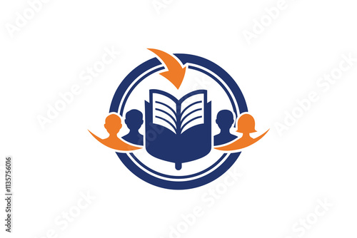 easily recognizable logo for a mobile app focused on book exchange C.eps