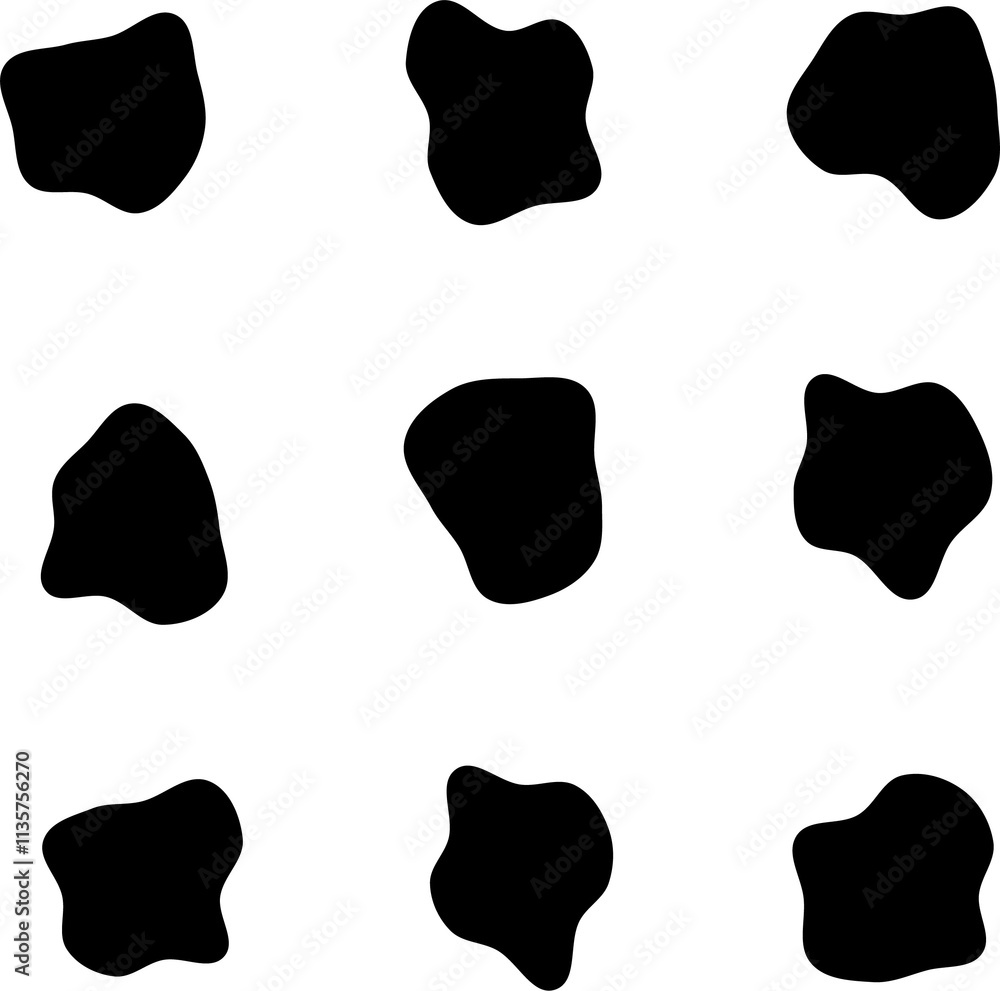 Black river gravel shape. Rounded stone Black river gravel shape. Rounded stone