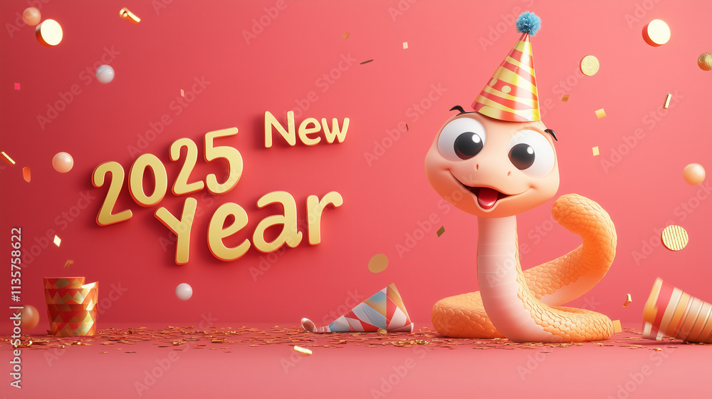 Naklejka premium Chinese New Year 2025. Set of Vector Backgrounds. Festive Gift Card Templates. Modern Flat Design Elements. Festive Ads, Web Poster, Flyers and Brochures, Greeting Cards, Bright Group Covers
