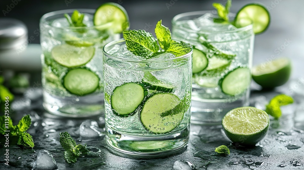 Refreshing Cucumber Lime Mint Cocktail Recipe Refreshing Cucumber Lime Mint Cocktail Recipe