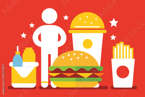 Fast food posters vector illustration G.eps