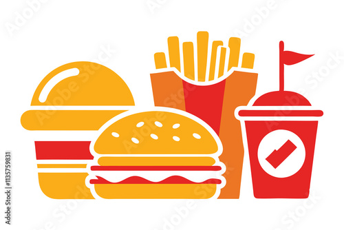 Fast food posters vector illustration I.eps