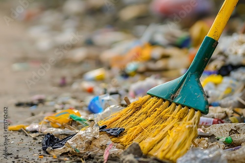 Wallpaper Mural Pile of garbage and trash on the street. Pollution concept. Torontodigital.ca